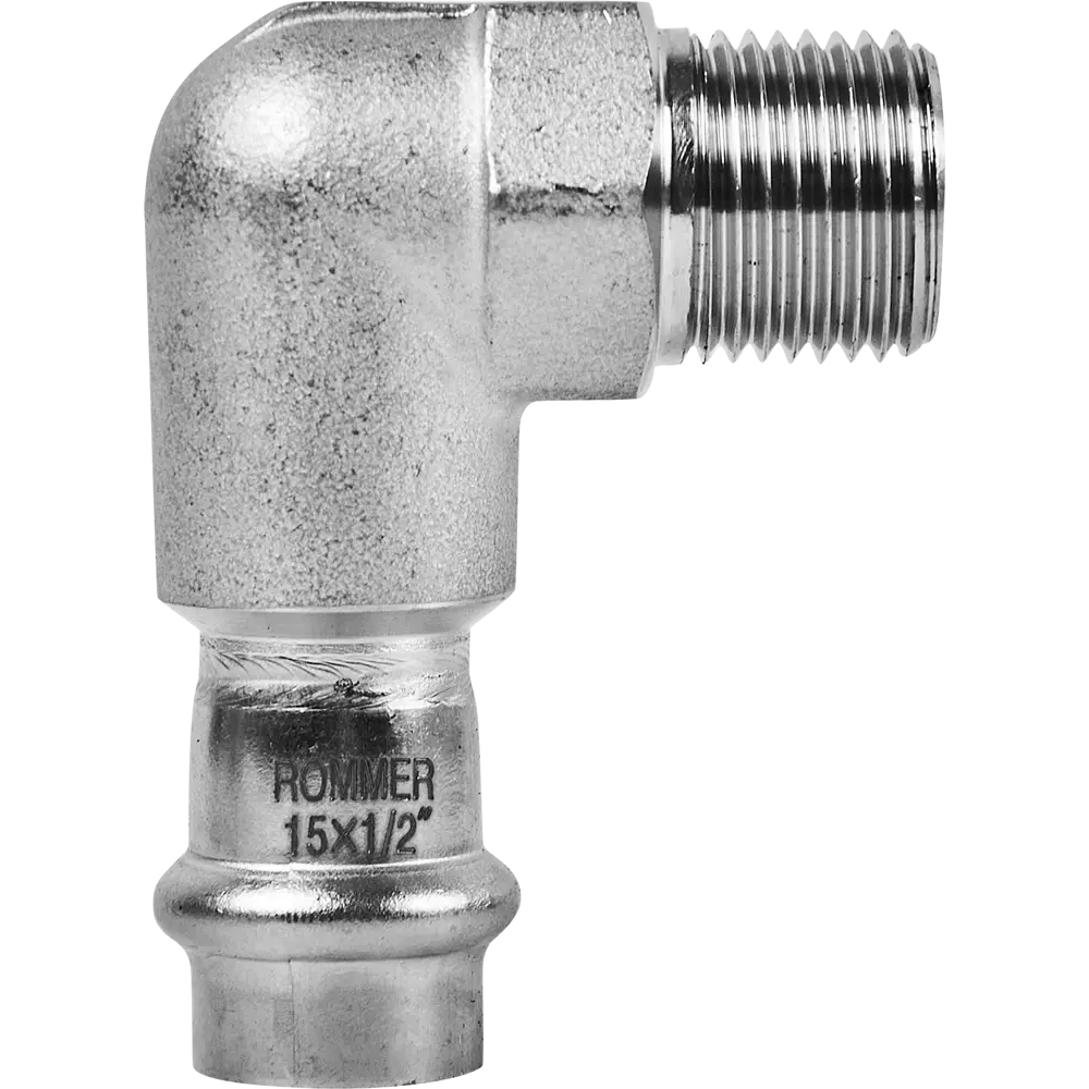 Угол переходной Rommer 1/2"x15 мм ВПр-НР нержавеющая сталь 88011380 STLM-2191385  - Вид №1