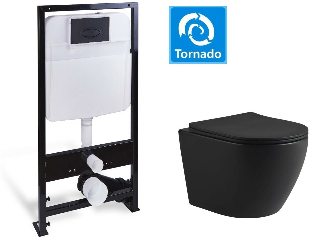 Подвесные унитазы SL-5025MB+SL-03 SANTILINE