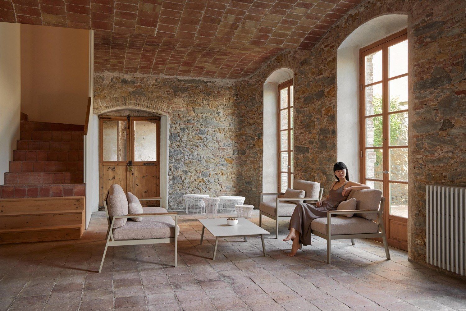 Низкий стул сада нержавеющей стали GANDIABLASCO Арам ARCH-00128154 - Вид №7