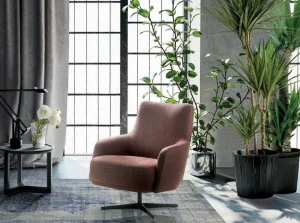 Marac Вращающееся кресло из ткани с 4 спицами