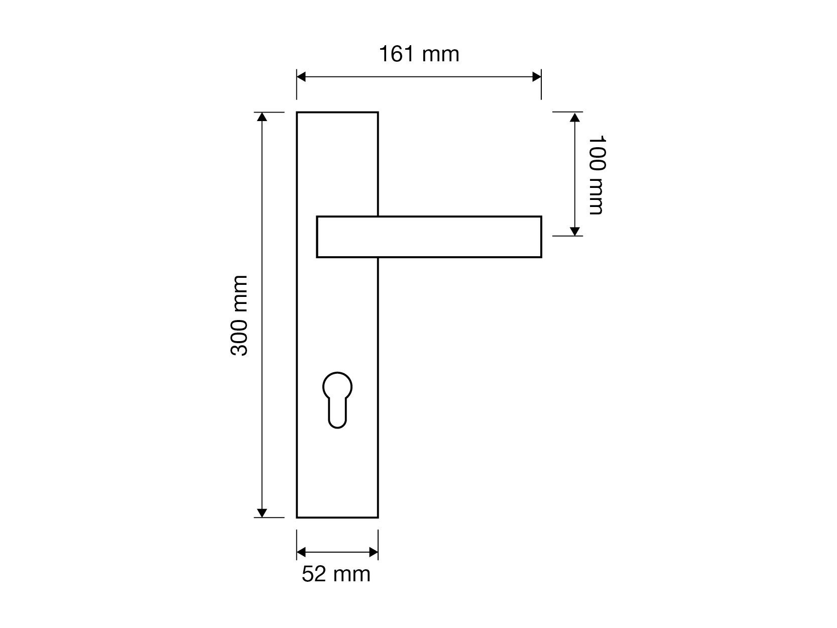 Латунная ручка на пластине LINEA CALI' ARCH-00064052 - Вид №2