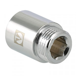 VTr.198.C.06100 Фитинг резьбовой – удлинитель хромированный Valtec 1" х 100 мм