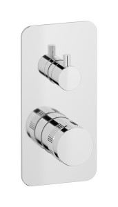 Прогрессивный настенный смеситель для душа на 2 потребителя. WE ARE IB rx310cc Chrome Reflex