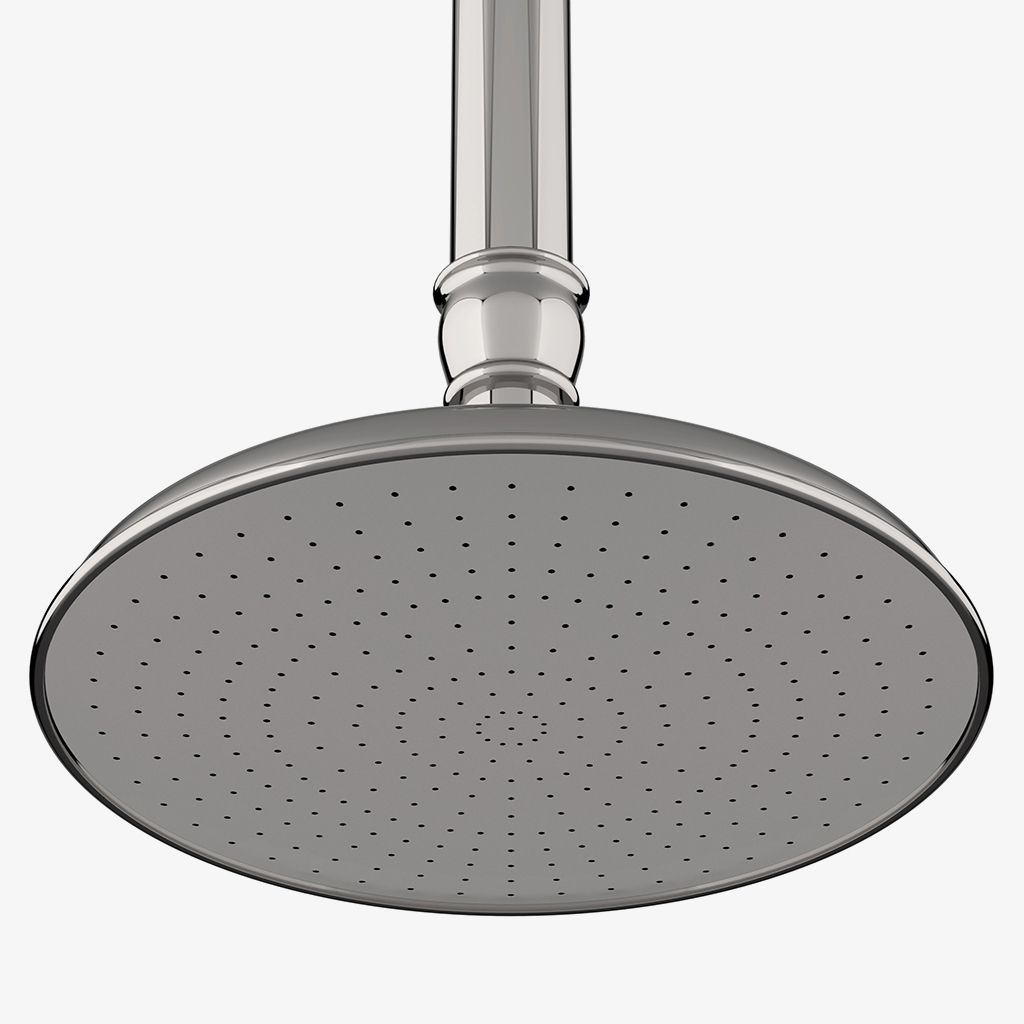 ETSH17 Потолочная 8-дюймовая душевая лейка Etoile, рычаг и фланец Waterworks - Вид №1