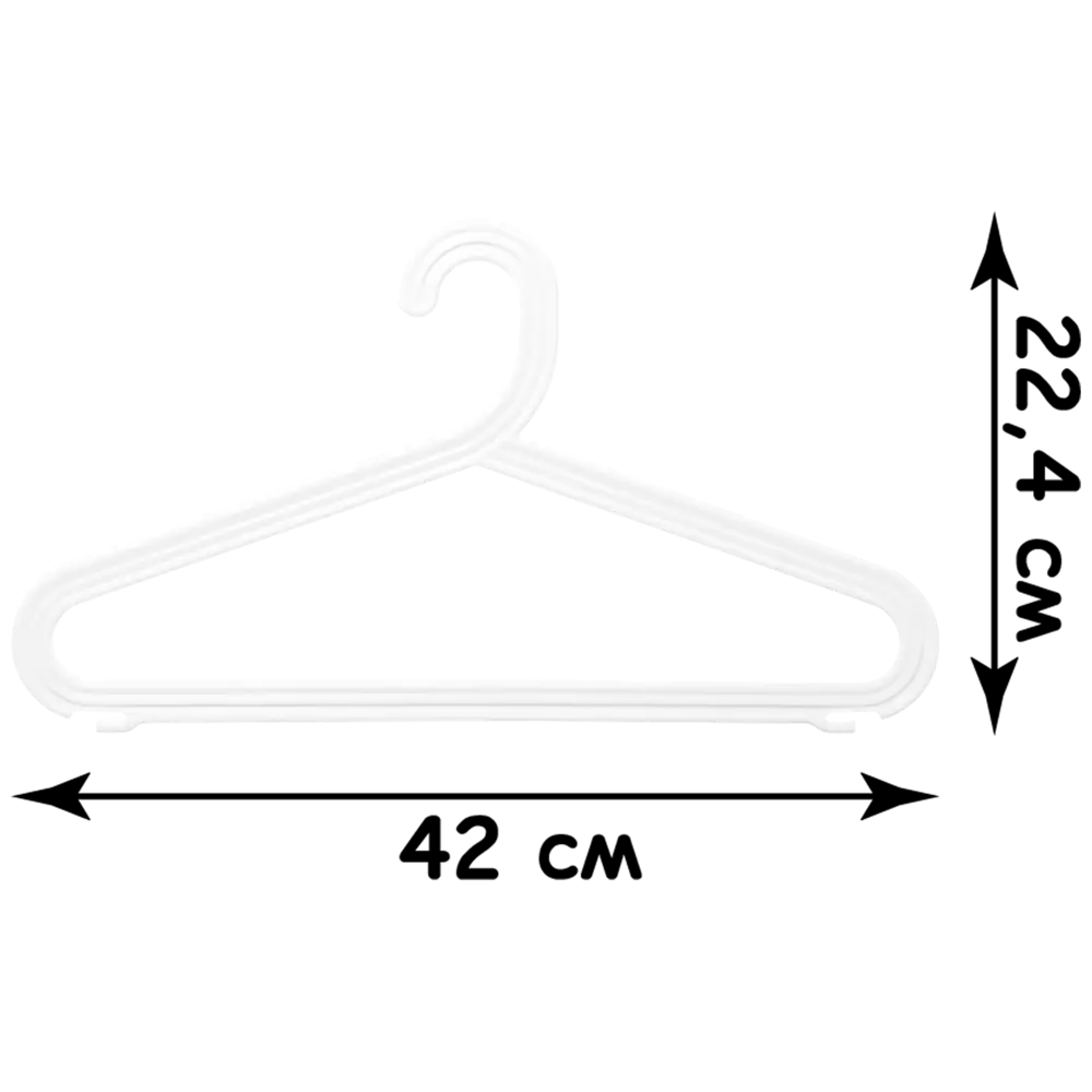 SPACEO — набор плечиков для одежды с юбочными вешалками, 4 шт 85536988 Плечики STLM-0063617 - Вид №1