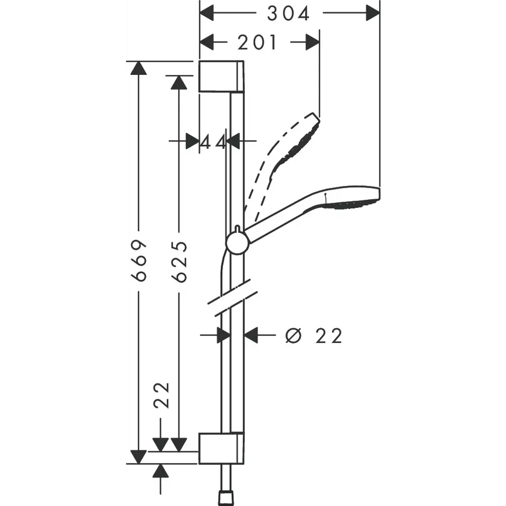 Комплект для душа Hansgrohe Croma Select S Vario 3 режима 82600620 STLM-2077319 Без серии - Вид №1