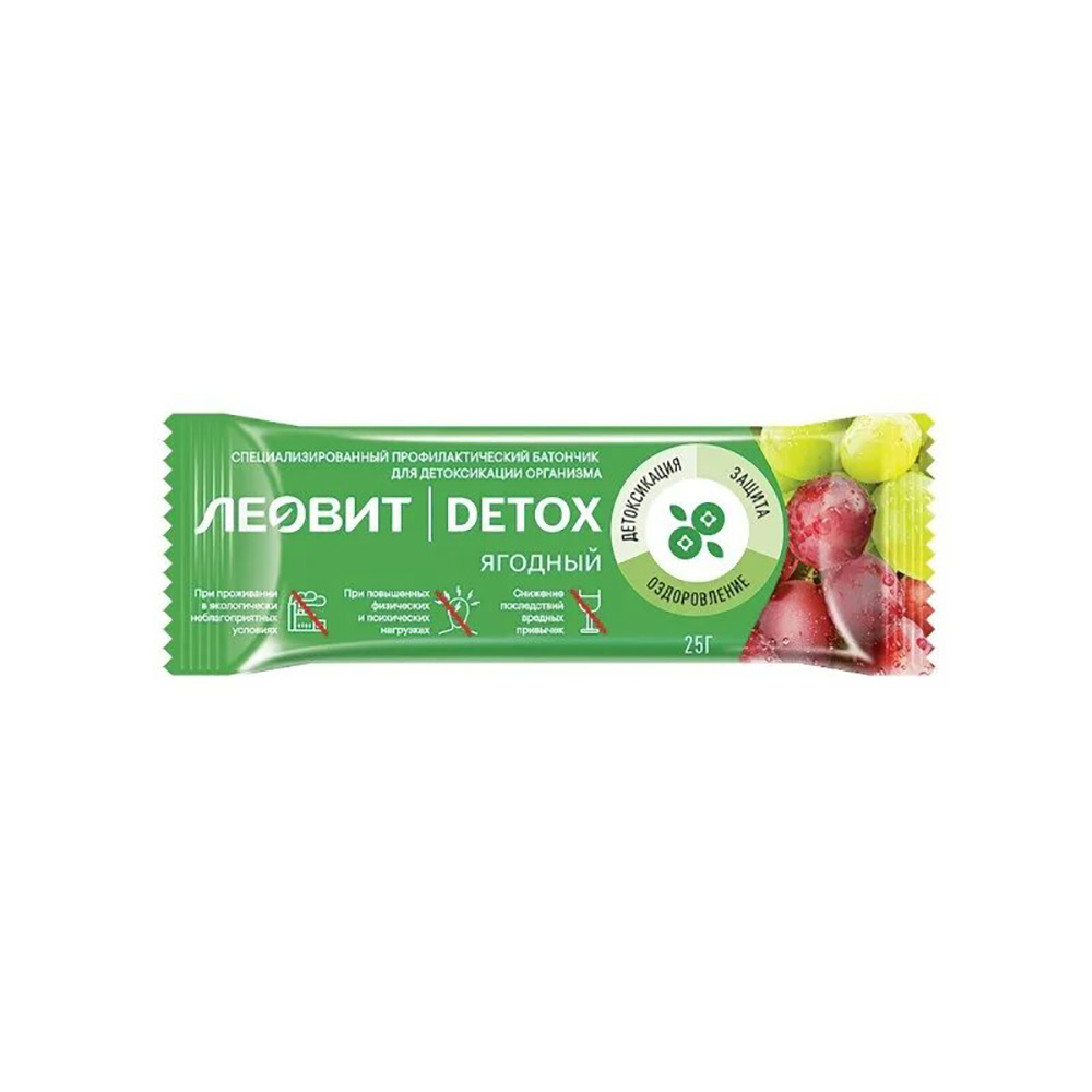 166509 Батончик-мюсли детоксикационный 25 г ягодный Santreyd 