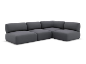 4-местный угловой диван с открытым верхом