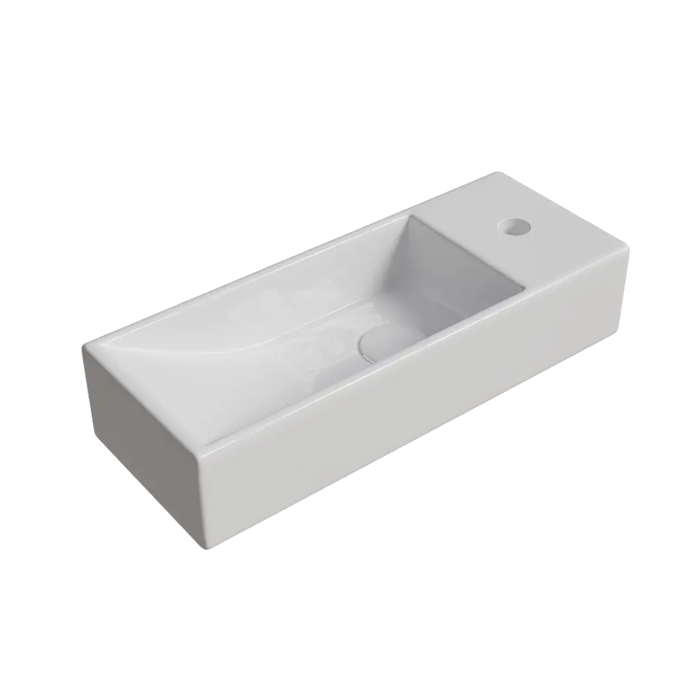 Мини-раковина Slim Mini P38 накладная на столешницу 38x14.5 см 89316163 STLM-2045233 Santreyd