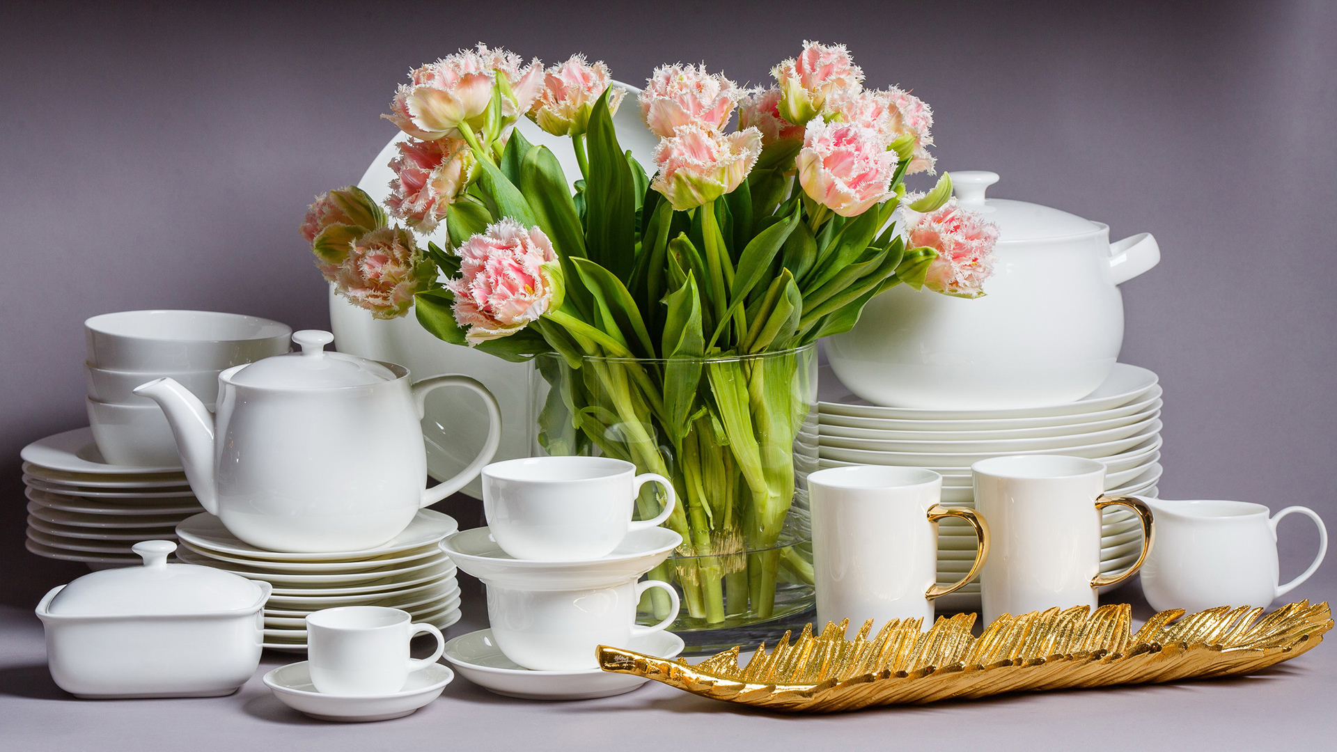 10624426 Mix&Match Кружка Mix&Match Синергия 450мл, фарфор (зелёная ручка) Фарфор костяной  - Вид №2