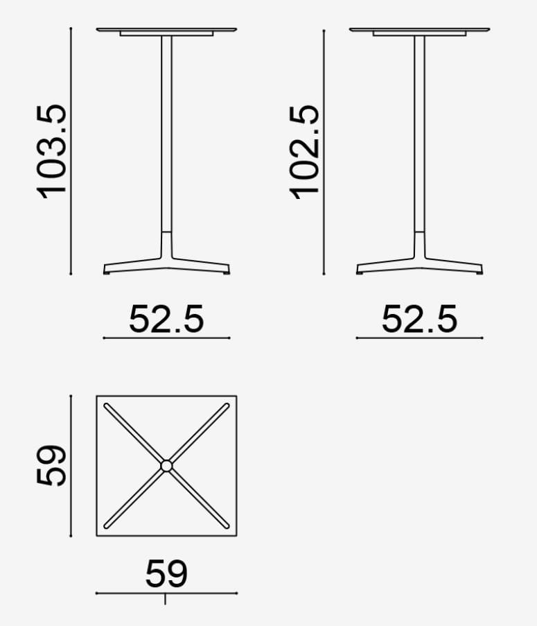 Стол со спицами Arper Wim ARCH-00041896 - Вид №25