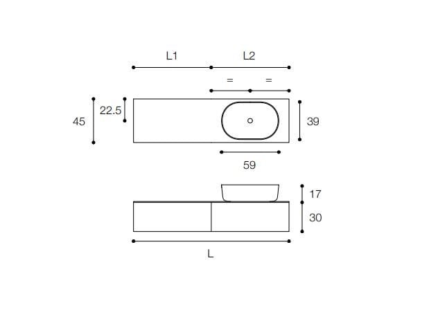 Умывальник с ящиками Falper ViaVeneto ARCH-00004411