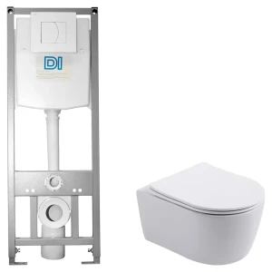 Комплект инсталляции Di с безободковым унитазом Aquatek Европа