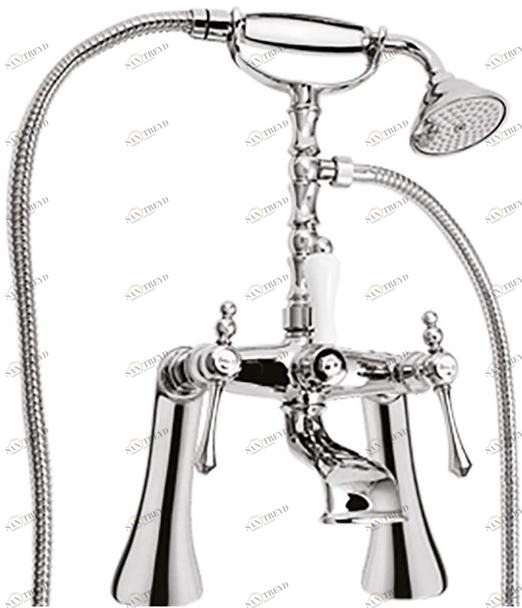 Rubinetteria Giulini Смеситель для ванны с ручным душем на 2 отверстия Londra 7200cb