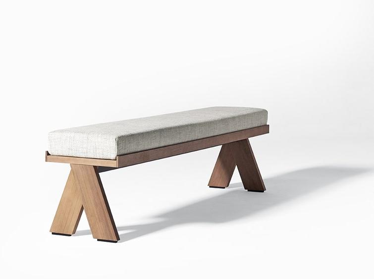 Meridiani Садовая скамейка из ткани Joi open air sun-id-1493804 - Вид №1