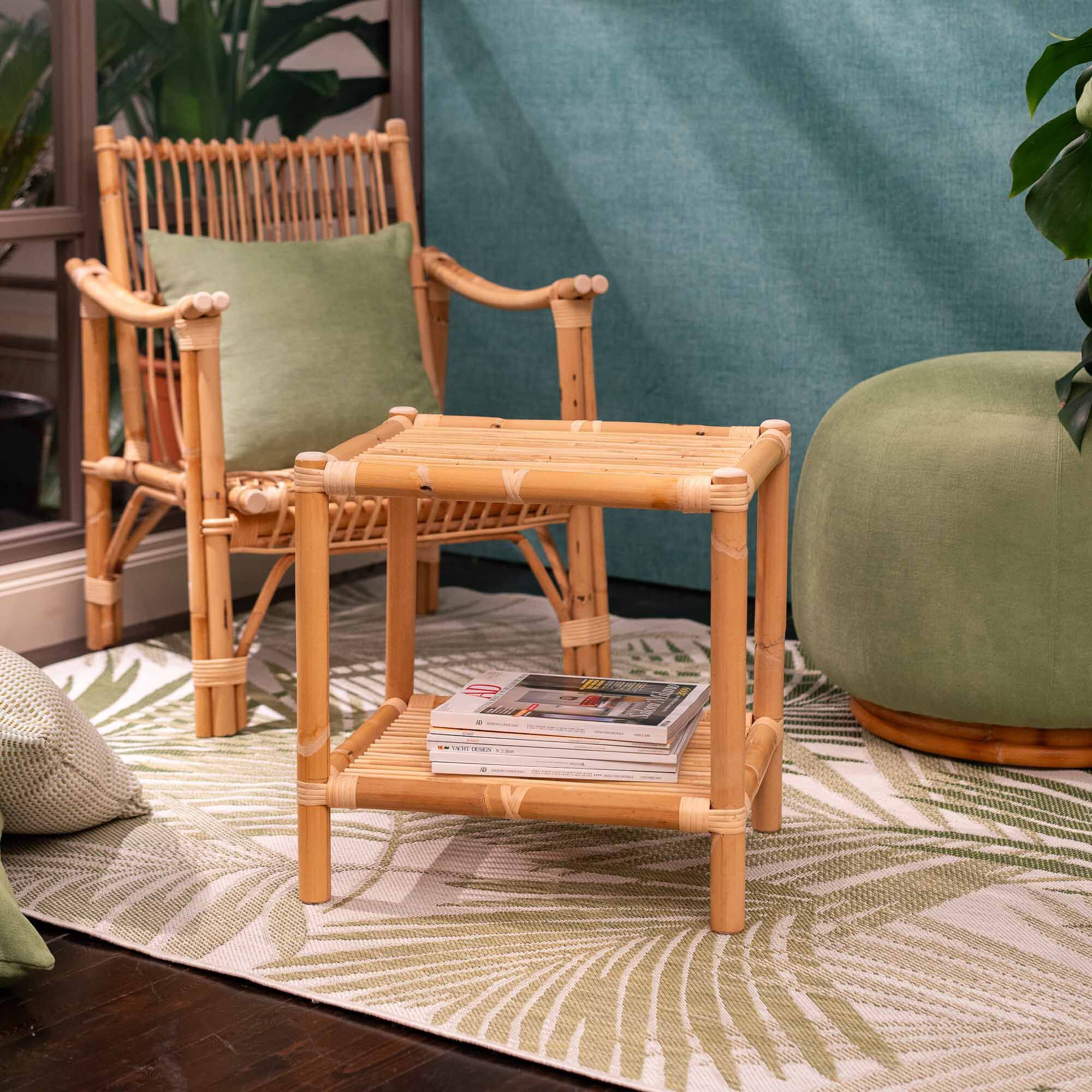 Прямоугольный бамбуковый журнальный столик Mila Maurizi Jungle Revival ARCH-00066417 - Вид №3