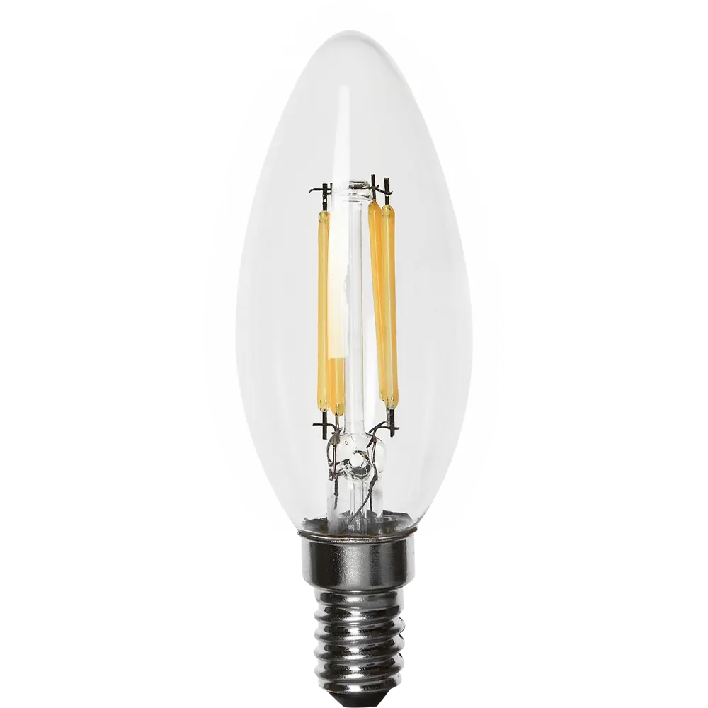 LEXMAN LED-лампа E14 свеча прозрачная, теплый белый свет 82991652 STLM-0923971 - Вид №1