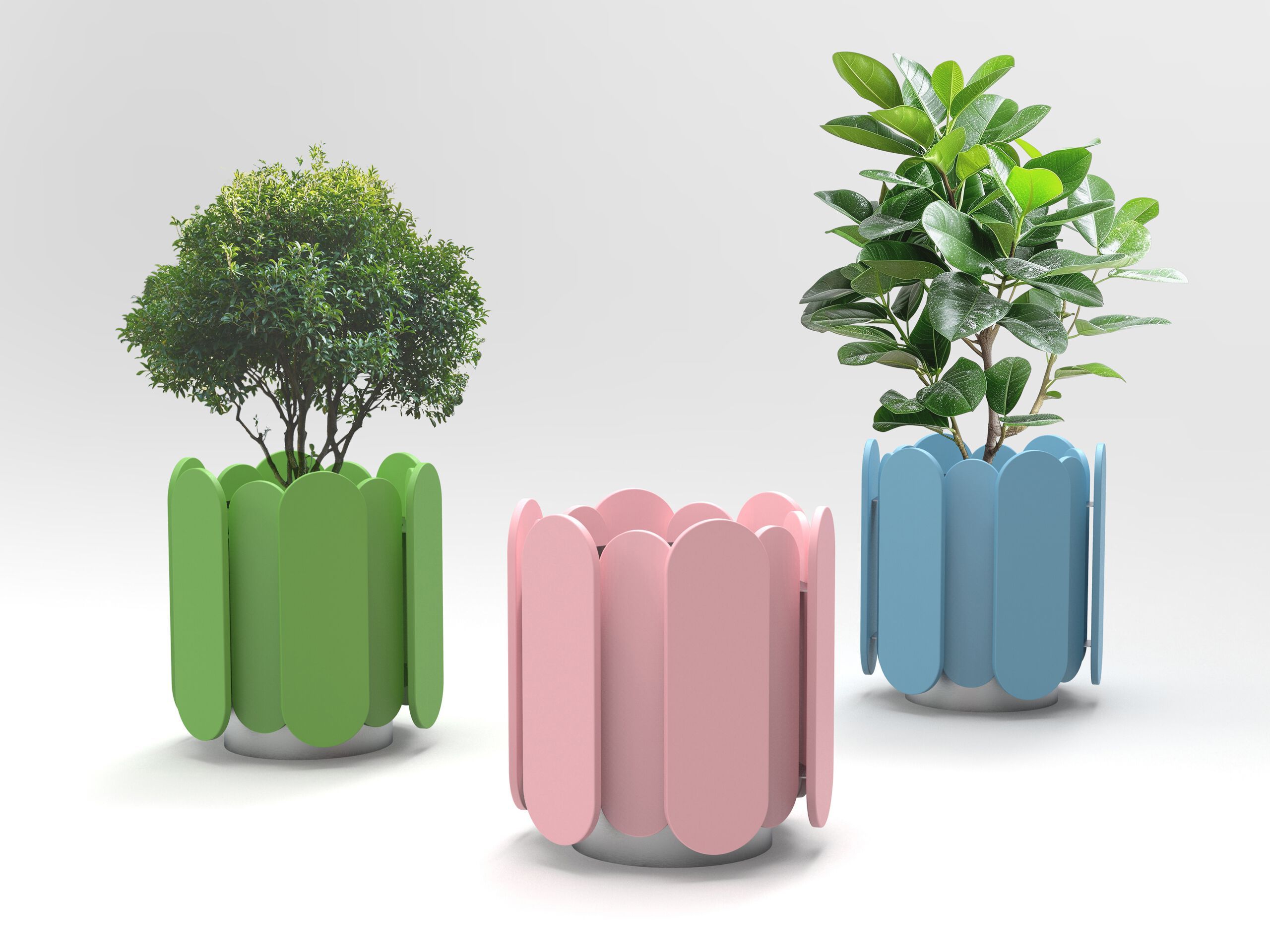 Круглый полиэтиленовый плантатор Donye Roll ARCH-00108423 - Вид №1