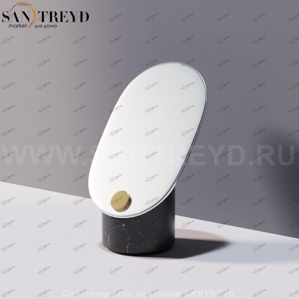 Agape CONSTELLATION Вертикальное зеркало с подставкой из черного мрамора ACOM0300NM