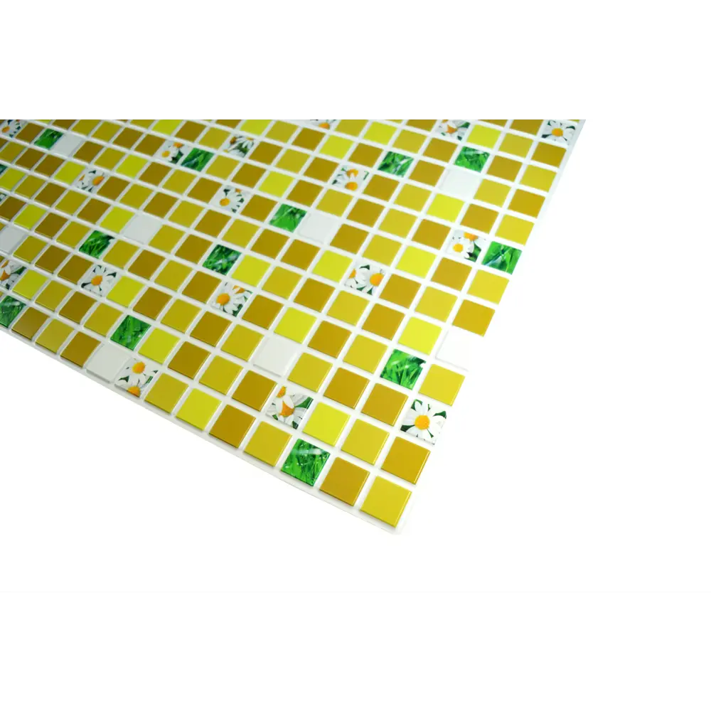 Панель ПВХ Мозаика жёлтая 960х480x3 мм, 0.46 м² GRACE STLM-2084296 - Вид №1