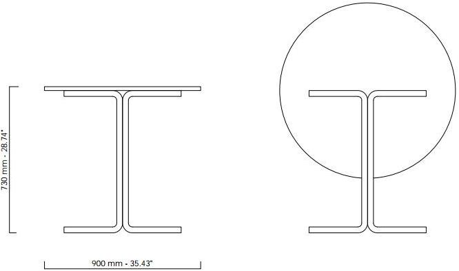 Coro Круглый складной садовый стол из ламината sun-id-1488777 - Вид №2