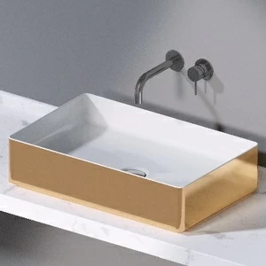 L620250 Накладная раковина на столешницу  прямоугольная A. e T. Italia Fly