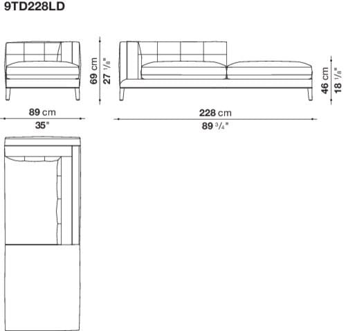 Угловой диван из ткани Maxalto Dives Soft ARCH-00042072 - Вид №10