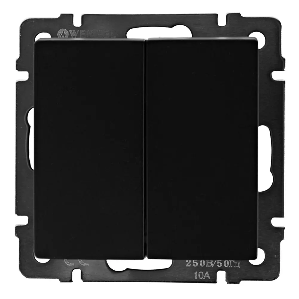 Проходной выключатель WERKEL 2-клавишный для управления светом из разных точек 17784067 Встраиваемые механизмы STLM-0008635