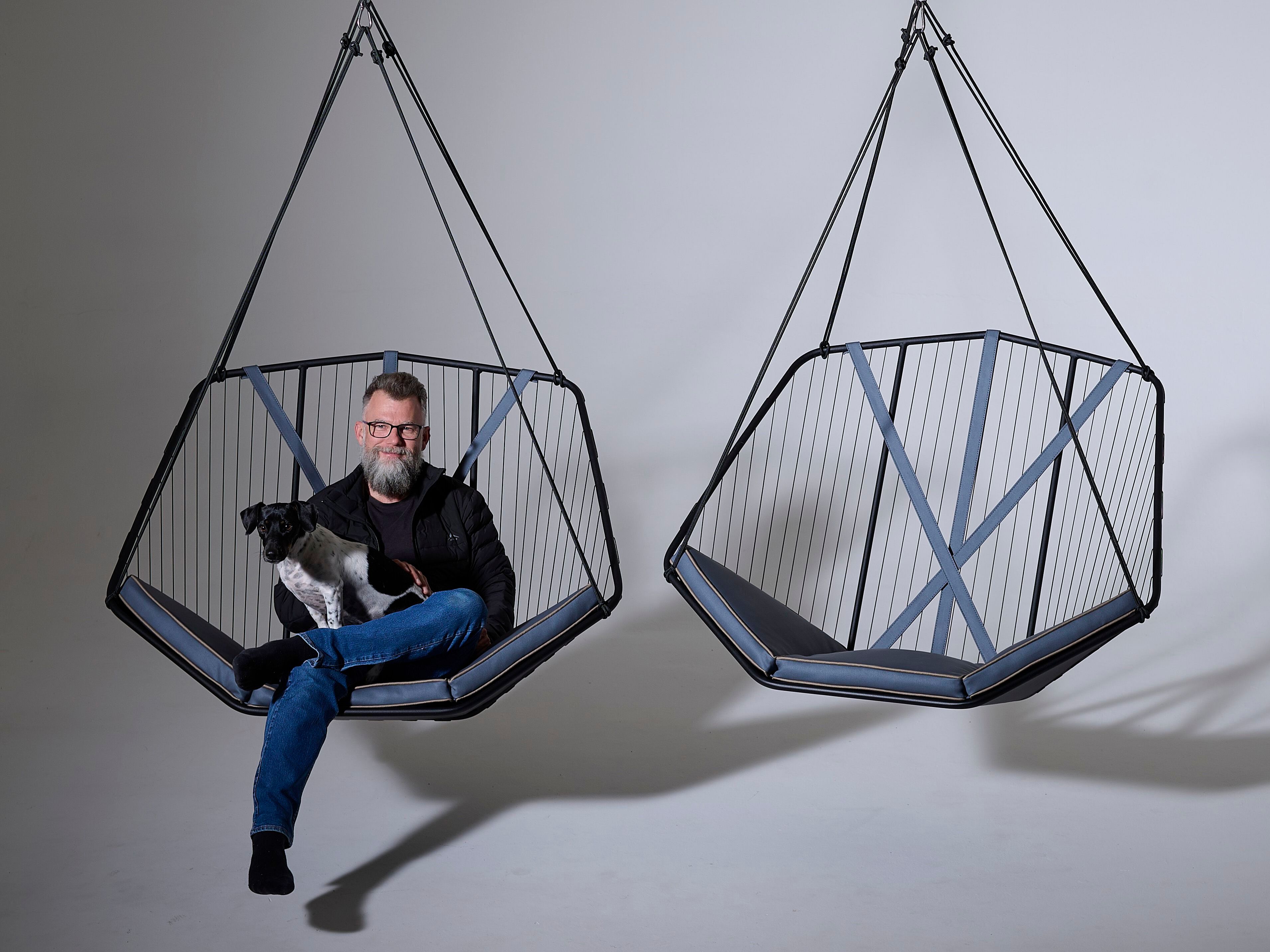 Подвесное сиденье из стали с порошковым покрытием Studio Stirling Sling ARCH-00095033 - Вид №8