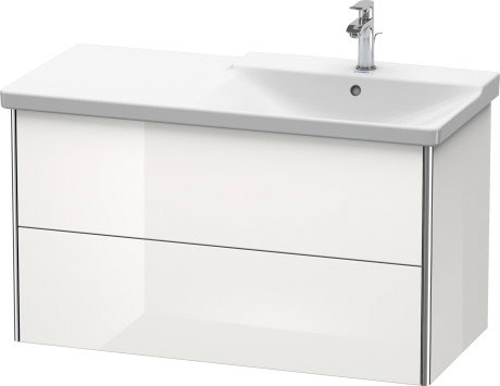 XS418808989 XSquare Тумбочка подвесная Фланелево-серый глянцевый лак Duravit - Вид №2