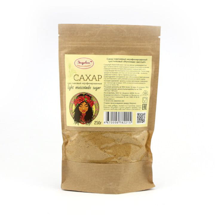 Сахар тростниковый Мусковадо светлый Эндакси Santreyd 4554