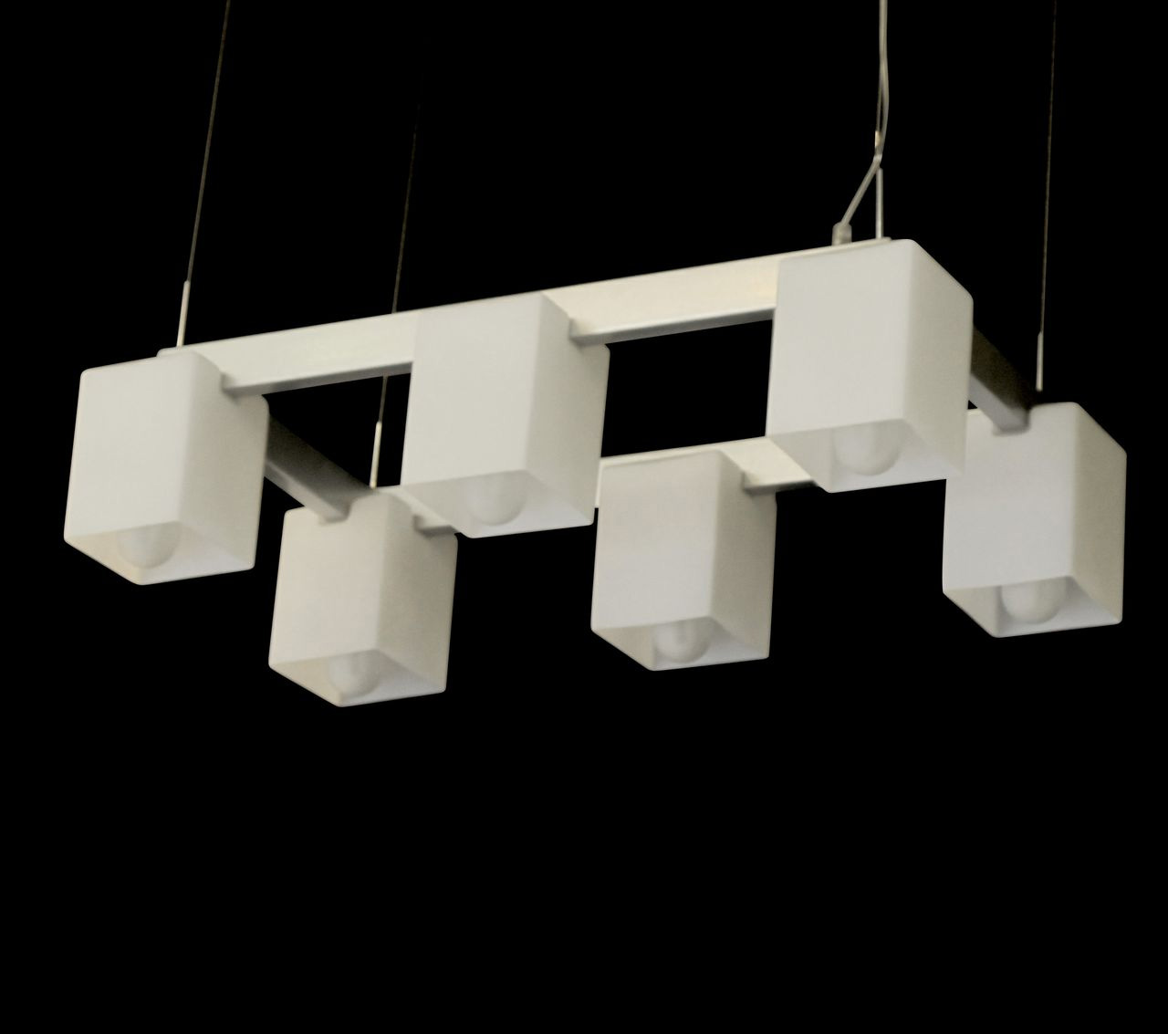 Подвесная люстра Lightstar Qubica 805060 LIGHTSTAR ДИЗАЙНЕРСКИЕ, QUBICA 056091 Белый  - Вид №2