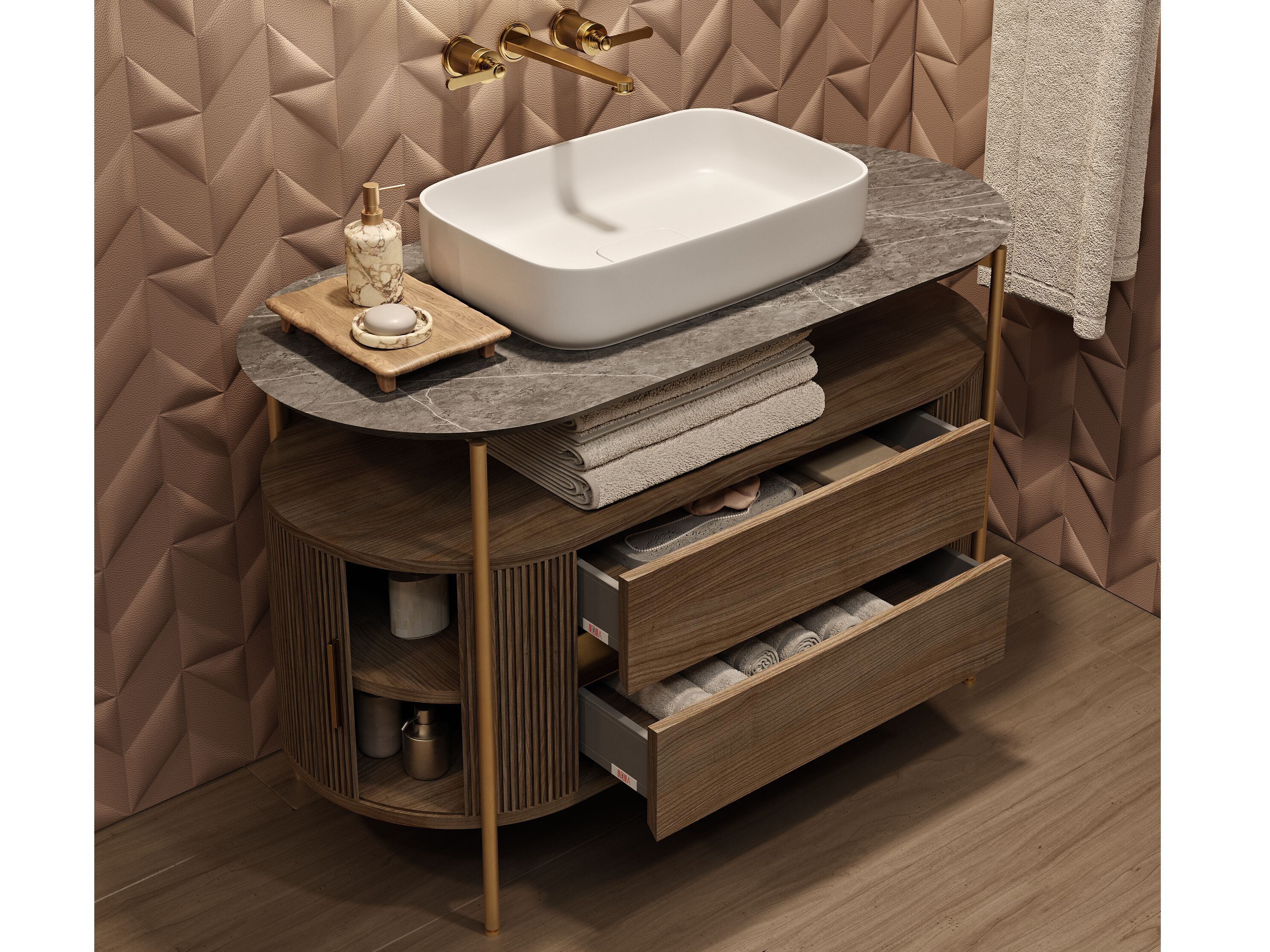 Напольная мебель для ванной MOMA Design Eclipse ARCH-00082000 - Вид №1