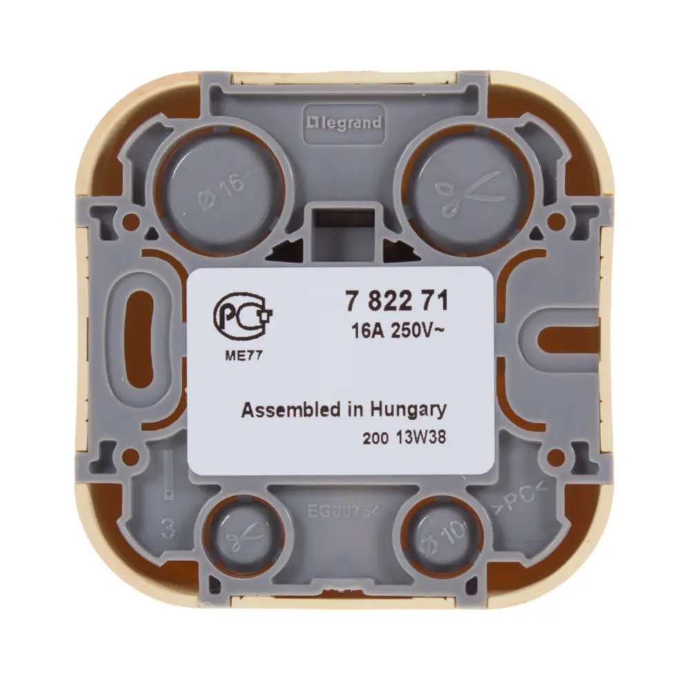 Розетка Legrand Quteo накладная с заземлением под дерево 16161562 STLM-0006614 - Вид №2