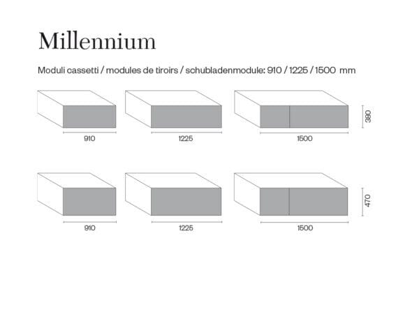 Подвесной шкаф из дерева и керамики со встроенной раковиной Pirovano Millennium ARCH-00011067