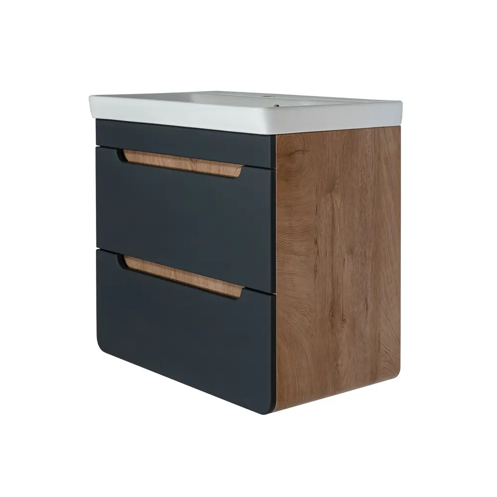 Подвесная тумба Santreyd Окинава для раковины 70 см графит 86516199 Ванная комната STLM-0069524 - Вид №3