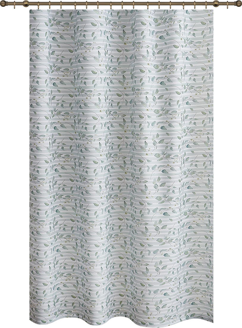 WITERRA Штора на ленте с растительным орнаментом для кухни 135×180 см 89079725