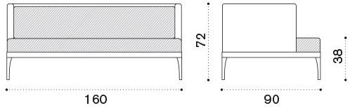 Ethimo Садовый диван 3 мест из ethimo lightwick® Infinity Ifdi2_0t - Вид №4