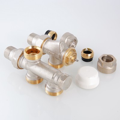 VT.225K.N.E04050 Регулирующий узел для подключения радиатора (комплект) Valtec 1/2" х 50% х 3/4 евроконус  - Вид №5