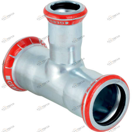 GEBERIT 21105 Тройник переходной Geberit Mapress из углеродистой стали 