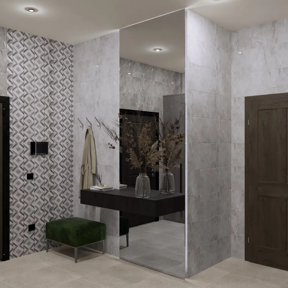 Настенная плитка Axima Кайлас 30x60 см 1.62 м² глянцевая цвет светло-серый 89457959 STLM-2144421