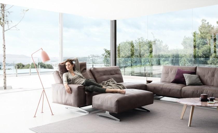 Rolf Benz Кожаный диван-санки с тафтинговым покрытием Rolf benz 50 sun-id-1407379 - Вид №5