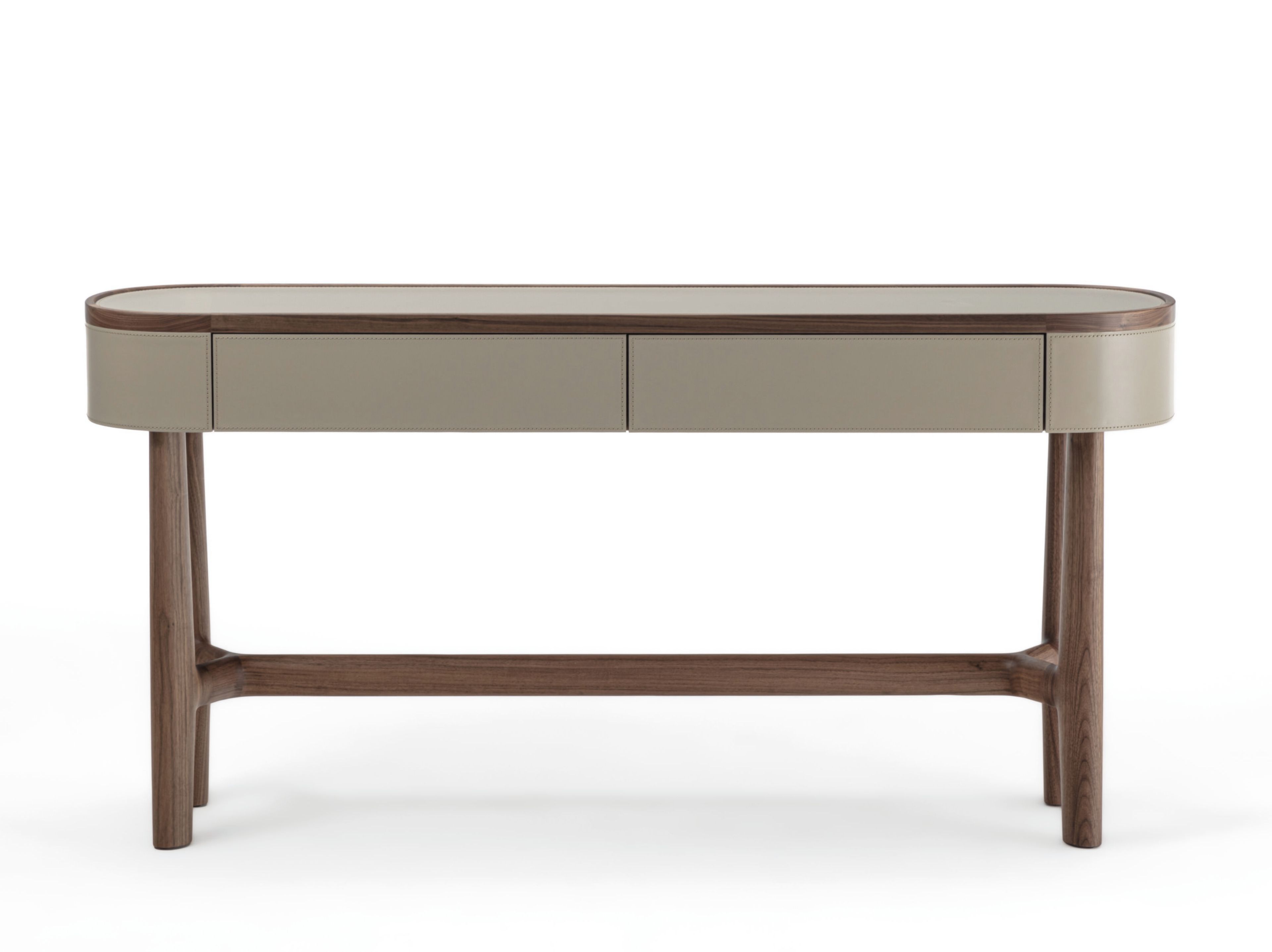 Овальная консоль из орехового дерева с ящиками Porada двадцать четыре ARCH-00060517