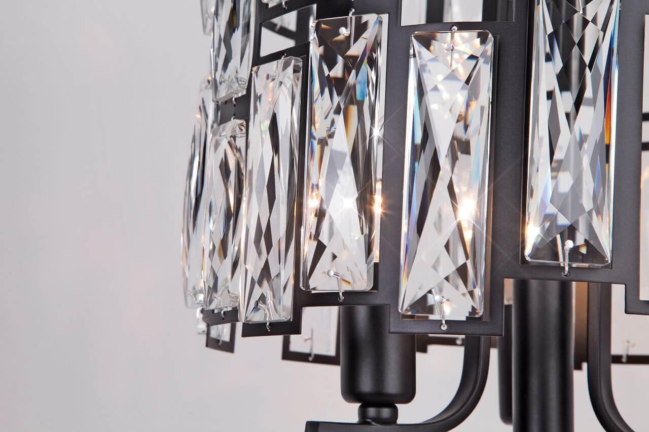 Настольная лампа Bogates Frammenti 01093/3 Strotskis BOGATES ИНТЕРЬЕРНЫЕ 194856 Прозрачный;черный  - Вид №2