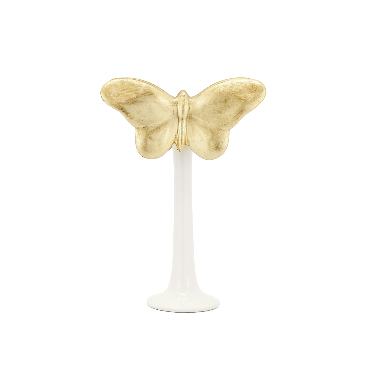 300070-10 ABHIKA ПОДСВЕЧНИК БАБОЧКА WHITE  - Вид №1