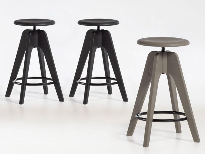 SIPA Табурет из лакированного дерева с регулируемой высотой Tommy sun-id-1496239 - Вид №1