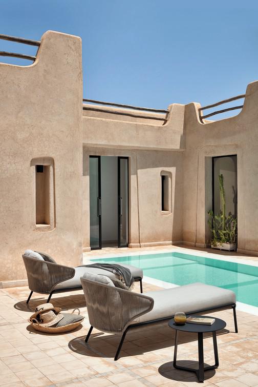 MNST571 Шезлонг лава серебро Manutti Radius - Вид №17