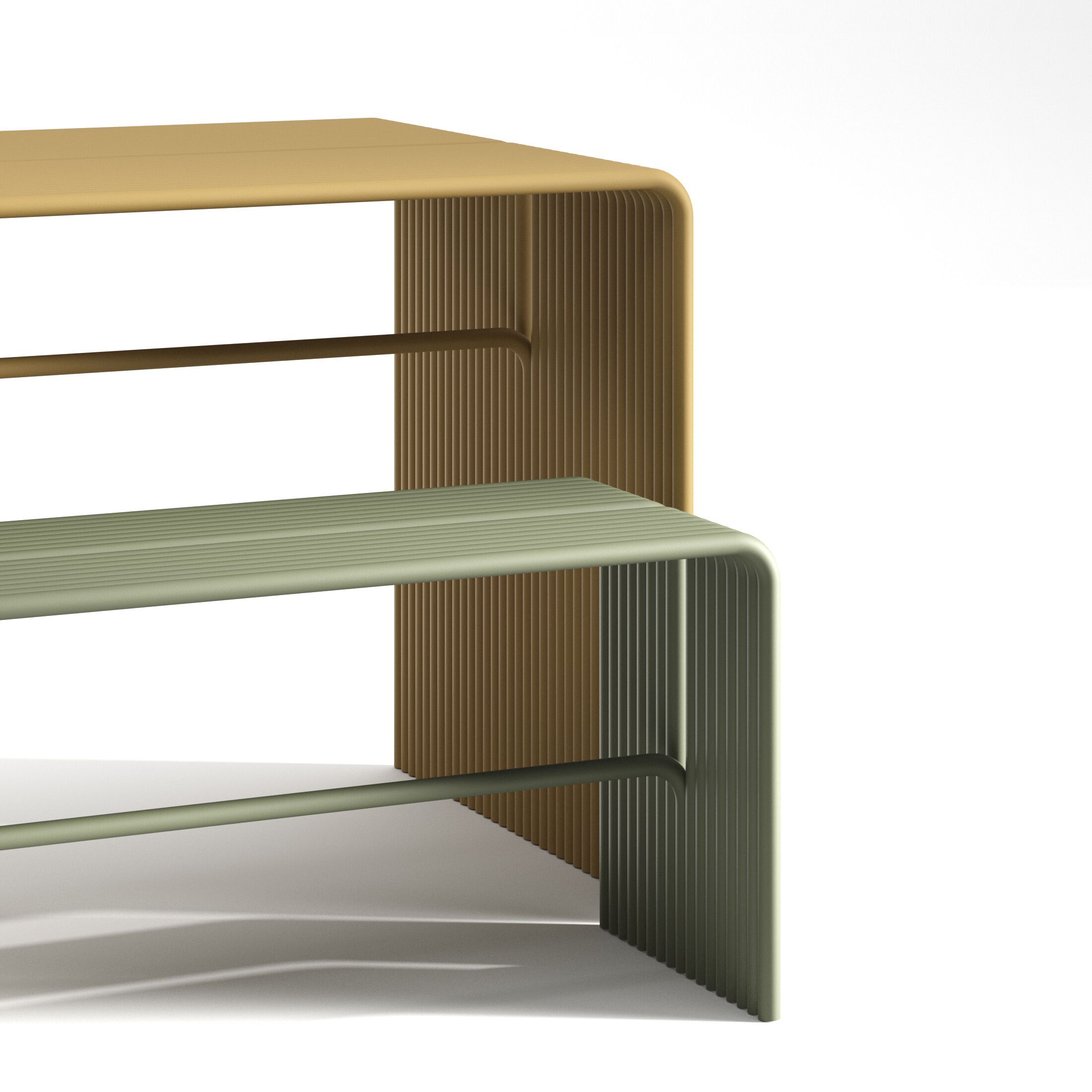 Алюминиевая садовая скамейка с порошковым покрытием Joyf TUbe ARCH-00131269 - Вид №9