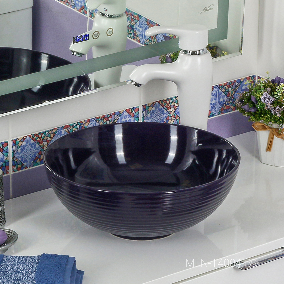 Накладная раковина melana mln-t4004-b9 (фиолет) T4004-B9-806