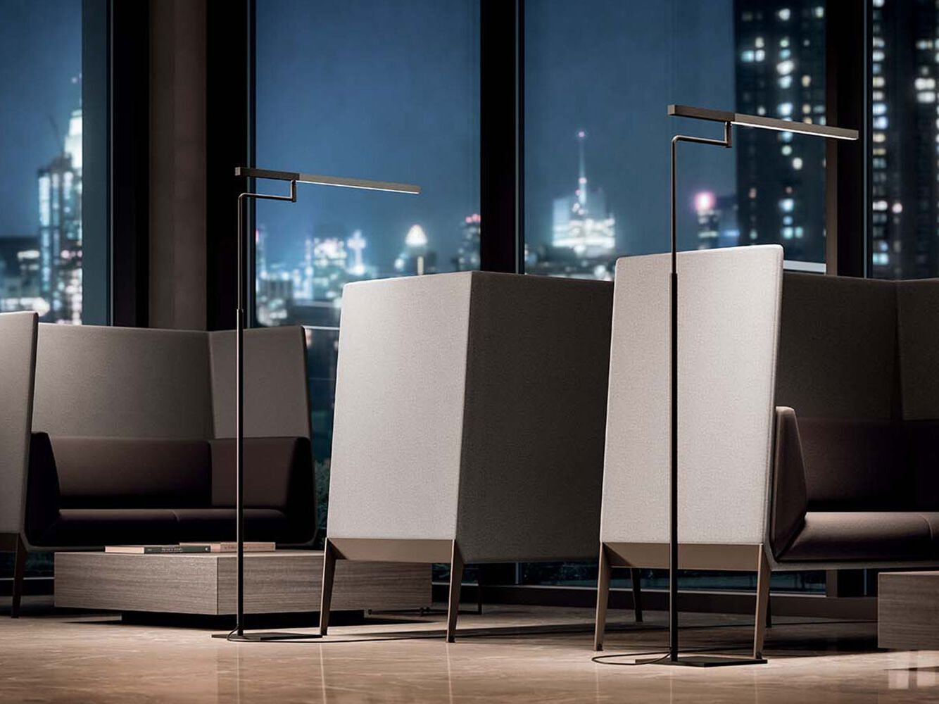 Алюминиевый светодиодный торшер Quadrifoglio Group MINISTICK ARCH-00048963